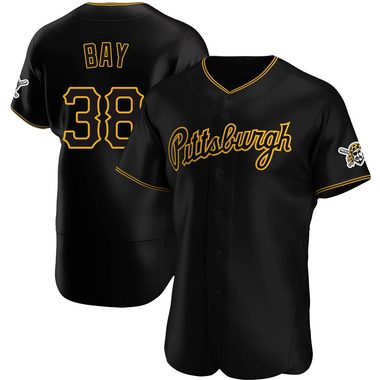 Black Jason Bay Men's Pittsburgh Pirates Alternate Team Jersey - Authentic Big Tall