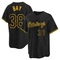 Black Jason Bay Men's Pittsburgh Pirates Snake Skin City Jersey - Replica Big Tall