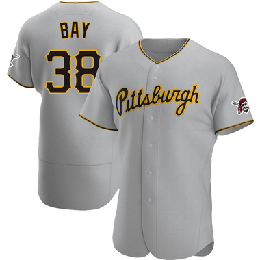 Gray Jason Bay Men's Pittsburgh Pirates Road Jersey - Authentic Big Tall